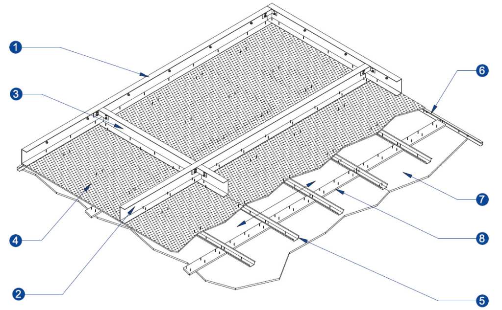 60 Minute Insulated Durasteel Composite Membrane Plenum Ceiling Diagram